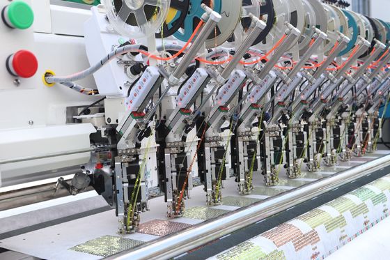 コンピュータ ダブル 22 頭 4 針刺身機 耐久性